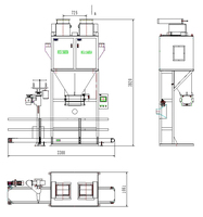 Báscula Ensacadora Semiautomática de Alta Precisión DCS-50ZF2 para Polvo, 40-50kg, con Doble Tolérancia de Alimentación en Jaula y Alarma, para Bolsas de Arroz y Alimentos