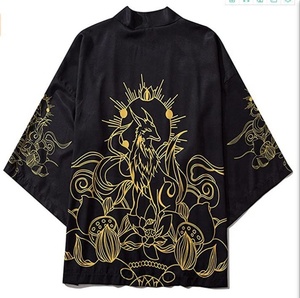 Kimono <span class=keywords><strong>de</strong></span> Estilo Chino con Figura <span class=keywords><strong>de</strong></span> Longteng, Moda Nacional Retro, Hanfu Ukiyo-e, Capa con Plumas, Impresión Digital 3D Directa, Estilo Harajuku - Product Image 4