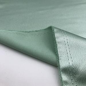 100% poliéster cristal satén tela brillante Oeko Tex 6a grado 100% Mulberry pura seda Charmeuse tela para juego de cama de Bambú - Product Image 3