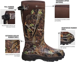 Stivali da Caccia Impermeabili per Uomo e <span class=keywords><strong>Donna</strong></span>, <span class=keywords><strong>Scarpe</strong></span> Isolate in Neoprene e Gomma - Product Image 6