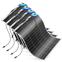 Panneaux solaires flexibles et légers Rvpozwer, 100W 200W, film mince, haute efficacité 22%, garantie 25 ans, utilisation domestique et pour camping-car.