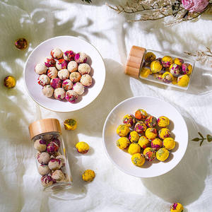 Bolas de Té de Flores Naturales Hechas a Mano de Primera Calidad, Rosa, Lirio, Crisantemo, Paquete de Regalo, Perla de <span class=keywords><strong>Dragón</strong></span>, Venta al Por Mayor - Product Image 2