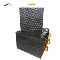 Plaques de support pour grue de chantier en HDPE 600x600mm, épaisseur 50mm, pour excavatrice et engins lourds