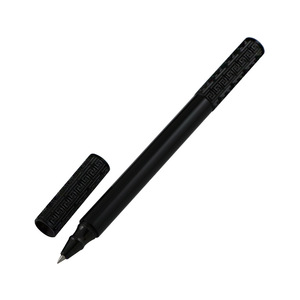 Stylo bille BuFan en laiton électroplaqué gravé, en stock, avec anneau doré, design apaisant, pointe <span class=keywords><strong>aiguille</strong></span> 1,0 mm, encre noire, pour bureau et école - Product Image 3