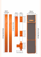 Règle de positionnement en alliage d'aluminium L-HT1293 pour machine de découpe et de finition du bois, sans marquage de ligne, pour la découpe de panneaux