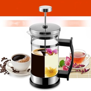 Cafetière à piston française en verre et acier inoxydable PP de 350 ml, avec <span class=keywords><strong>filtre</strong></span> ultra-dense et maintien au chaud pendant 6 heures - Product Image 2