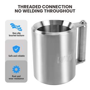 TopSupply <span class=keywords><strong>8kg</strong></span> haltère tasse lourde en acier inoxydable 6kg haltère surpoids tasse à eau Fitness maison salle de sport créatif 10kg haltère tasse - Product Image 2