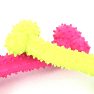 Juguetes Masticables para Perros de Goma Ecológica y Duradera de 10.5 cm, Estilo Hueso Pequeño, para Uso en Interiores y Exteriores, Empaquetados en Bolsa - Product Image 3
