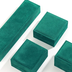 Customized Clamshell <b>Box</b> Velvet Jewelry <b>Box</b> Present Gift Bangle Jewelry <b>Packing</b> for Jewelry Packaging - Product Image 3