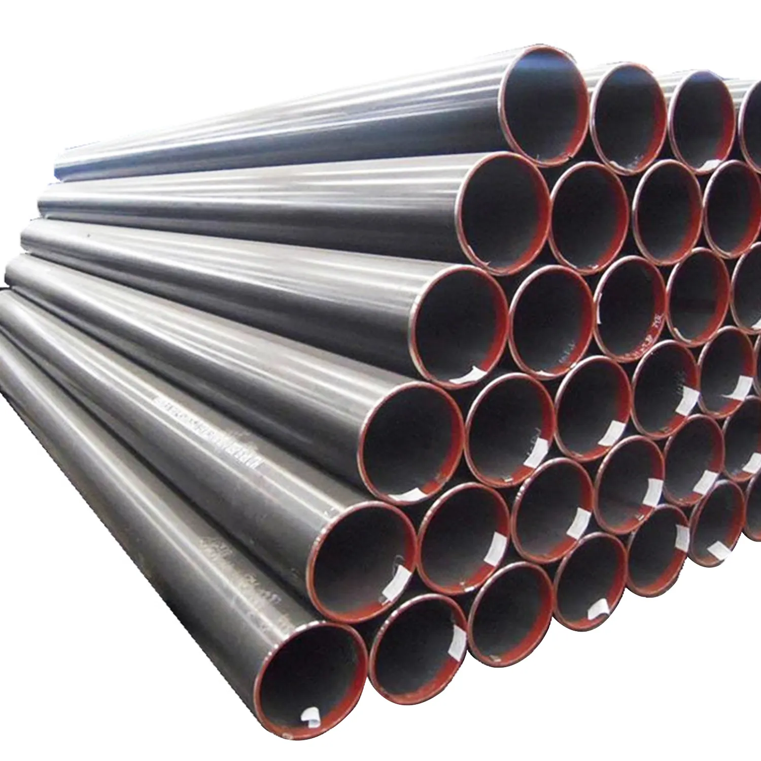 ASTM A53 grade b straight seam ERW Q235 Q345 black steel pipe welded round steel pipe