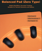 Tapis de souris de jeu ATK Sky XSoft Esport, surface en fibre composite XSoft, bord encastré, base en PU coréen et Poron
