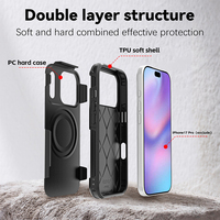 Coque de téléphone magnétique pour iPhone 17 16 Plus 15 14 13 12 Pro Max, coque arrière résistante aux chocs Redpepper, double protection