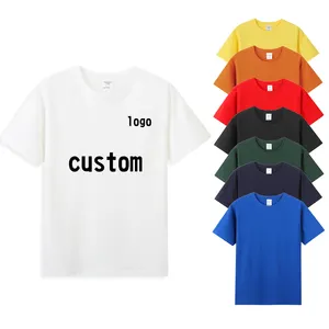 Áo Thun Số Lượng Lớn Tay Ngắn In Hình 100% Cotton Mềm Mại Từ Nhà Máy Trung Quốc Với Logo Tùy Chỉnh Áo Thun Nặng