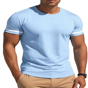 <b>Men's</b> 100% Cotton Eco-Friendly Breathable Quick Dry Anti-Wrinkle Washed Finish Regular Fit Casual Solid Color <b>Short</b> T-Shirt - Product Image 6