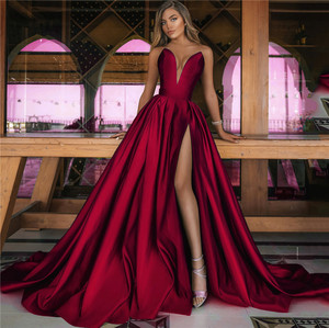 Vestido Largo Sexy con Abertura Profunda en V, Nuevo para <span class=keywords><strong>Otoño</strong></span> e <span class=keywords><strong>Invierno</strong></span> <span class=keywords><strong>2022</strong></span>, <span class=keywords><strong>Vestidos</strong></span> de Novia para <span class=keywords><strong>Mujer</strong></span> - Product Image 2