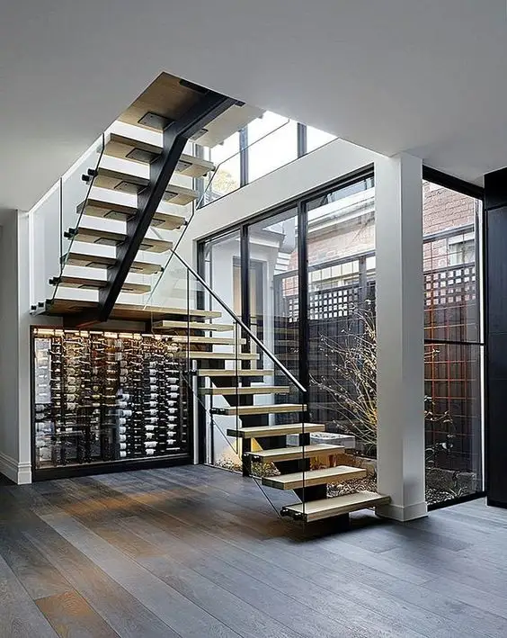 2024 מודרני מקורה בית אלון תיבת מדרגות תלויות מדרגות צפות אין ביקורות עדיין