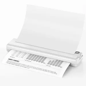 Diskon besar-besaran 2024 Printer termal berkelanjutan Bluetooth A4 Printer nirkabel portabel Printer tanpa tinta PDF Printer gambar kontrak halaman web