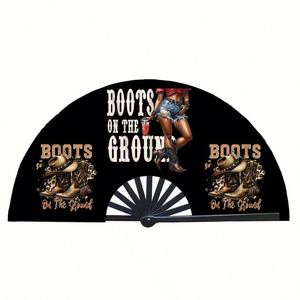 Custom Carved Portable Bamboo <b>Handheld</b> <b>Fans</b> - Product Image 2