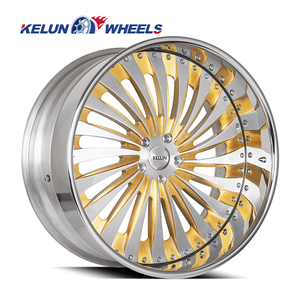 Forged KELUN <strong>WHEELS</strong> 2 PIECE STRUCTURE Chrome Lip Brush Face Concave Rims Forged <strong>Wheels</strong> - Product Image 4