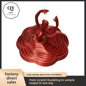 Figura de Bailarina Giratoria Impresa en 3D, Diseño Contemporáneo, Modelo QY-2888, Decoración para el Hogar - Product Image 2