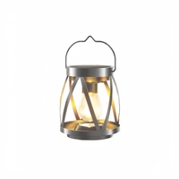 Lámpara Solar de Pared de Hierro Vintage Personalizada con Forma de Jaula y Bombilla LED Edison Cálida para Jardín, Patio o Terraza
