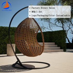 Jardín de alta calidad, balcón, muebles de huevo <span class=keywords><strong>verde</strong></span> para exteriores, hamacas, muebles de exterior, columpios para Patio, Columpio de huevo colgante - Product Image 6