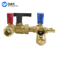 Ensemble de vanne intégré D&R Brass FCU DN15-DN20 pour unité de ventilo-convecteur, vanne CVC avec isolation EPP ignifuge, fabricant OEM