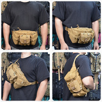 Sac banane tactique imperméable et respirant 20L en Oxford pour la randonnée, le cyclisme, la pêche et les activités de plein air