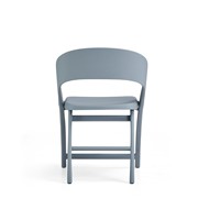Chaise pliante d'extérieur en plastique durable et moderne, résistante aux UV, imperméable, confortable, facile à ranger pour le camping, les repas et la plage