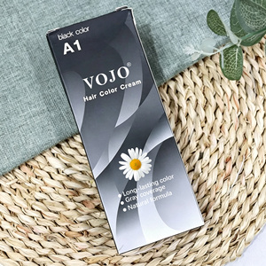 Crème colorante capillaire permanente à base de plantes VOJO 60ml*2, pack double, sans ammoniaque, couleur longue durée, plusieurs nuances disponibles pour les salons - Product Image 4