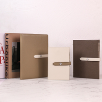 Cahier d'anneau de journal en cuir PU avec boucle