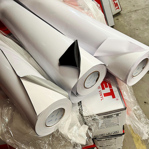 デジタル印刷Pvc vinil rollo 80100120ミクロン自己粘着ビニール印刷可能vinilosautoadesivosホワイトカーステッカー - Product Image 1