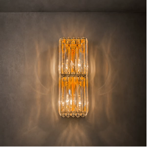 Lámpara de Pared Moderna de Lujo en Latón con Cristal para Interiores, Decoración del Hogar - Product Image 1