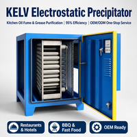 Précipitateur électrostatique commercial haute efficacité 6 000 CMH pour l'élimination des gaz et des fumées d'huile dans les cuisines de restaurants