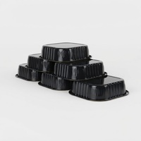 Conteneur alimentaire jetable en aluminium de 230 ml, plateau pour pique-nique, barbecue, déjeuner en plein air avec couvercle