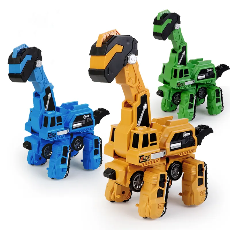 2 In 1 Engineering vehicle Toy Transformation Dinosaur Car Toy for Boy Gift Robot Toys