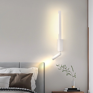 Double éclairage moderne 4W + 3W LED réglable encastré télécommande applique murale intérieure pour chambre hôtel chevet lecture - Product Image 4