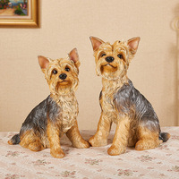 Figurines de chiens en résine, dessin animé, décoration de la maison, pour enfants