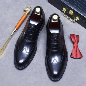 Zapatos Oxford de Vestir de Cuero Genuino Hechos a Mano para Hombre, Transpirables, Impermeables, para Todas las Temporadas, Alta Calidad, Novedad 2025, Zapatos de Oficina y Boda - Product Image 2