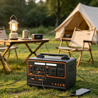 Chargeur solaire portable 300W 400W MPPT, onduleur à onde sinusoïdale pure, charge sans fil extérieure, batterie lithium-ion pour camping-car