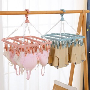 Colgador de Plástico Multifuncional con 32 Pinzas, Tendedero Reforzado para Uso en Hoteles y Hogares, para Secar Calcetines en la Sala de Estar - Product Image 2