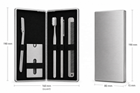 Porte-cartes en métal inoxydable avec sangle élastique, blocage RFID, fin et élégant, pour cartes de crédit et d'identité, avec pochette à rabat, boîte de rangement pour cartes