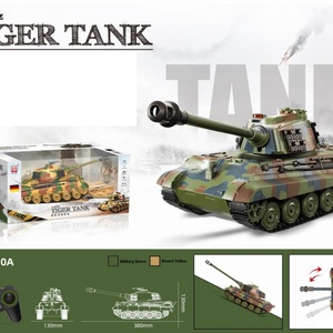 Tank de combat télécommandé 1/16 2.4G 6610A, multifonctionnel, avec effets sonores de simulation, jouet voiture RC - Product Image 3