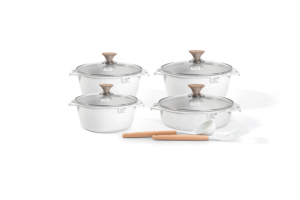 MGC Kitchen Classic Serie rumana Ollas para sopa 20/24/28 cm Fondo de inducción Revestimiento antiadherente Material metálico Juegos de utensilios de cocina - Product Image 2