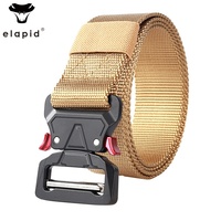 Ceinture tactique robuste de haute qualité, ceinture en tissu nylon de 130 cm avec boucle à dégagement rapide en alliage
