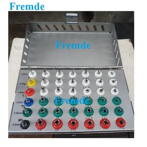 Kit de Brocas de Bloqueo para Instrumentos de Implantes Dentales, Acero Inoxidable de Alta Calidad, Grado Médico con Certificación CE - Product Image 1