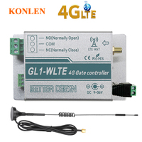 Abrepuertas Automático 4G LTE, Abrepuertas Eléctrico para Garaje, Control Remoto por Aplicación, SMS, Llamada, Interruptor de Relé GSM