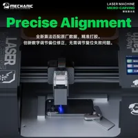 Machine laser de micro-gravure pour mécaniciens 1000W Max, support de précision pour démontage de la coque arrière et du verre d'écran de téléphone pour réparation iPhone X-16PM