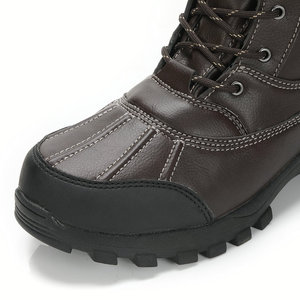 <span class=keywords><strong>Bottes</strong></span> de randonnée chaudes isolées pour la <span class=keywords><strong>chasse</strong></span> pour hommes <span class=keywords><strong>Bottes</strong></span> de neige d'hiver résistantes à l'eau marron foncé pour hommes - Product Image 3