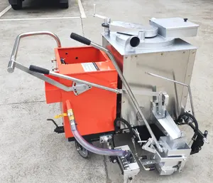 Hand push Hot melt Road marking paint machine with boiler